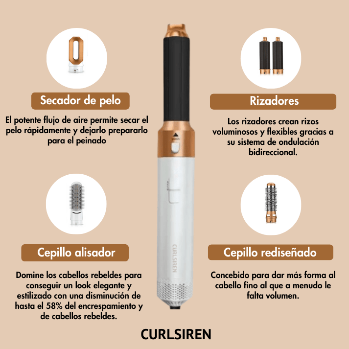 CurlSiren® PowerGlow 2.0 Todo en uno - CurlSiren